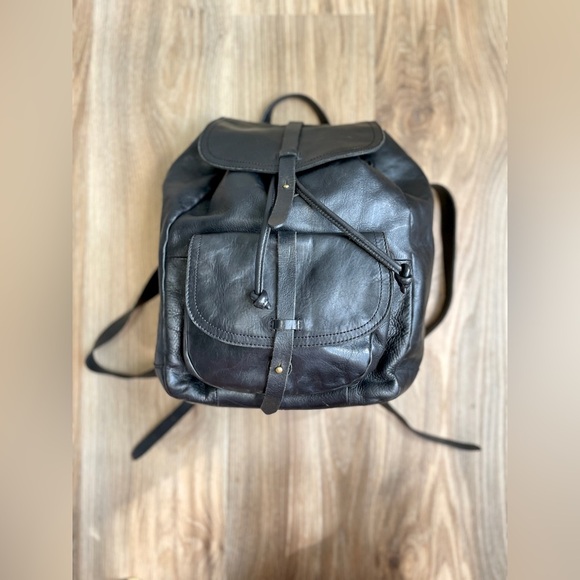 MADEWELL $228 The Transport Rucksack in Black Leather LNC w - Picture 14 of 14